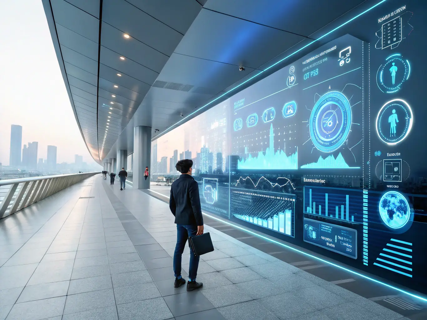 An illustration of an AI interface detecting and responding to user emotions with visual cues, emphasizing the emotional intelligence of the AI.